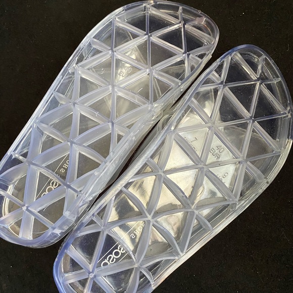 ASOS Clear Jelly Slides —Wmns Sz 9 - Picture 4 of 4